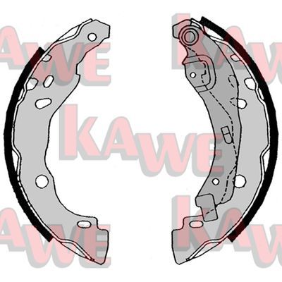 KAWE Комплект тормозных колодок 08630