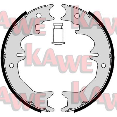 KAWE Комплект тормозных колодок, стояночная тормозная с 08850