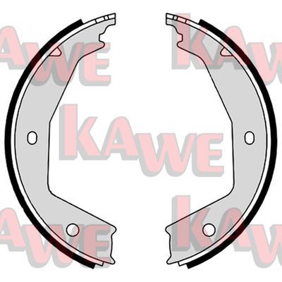 KAWE Комплект тормозных колодок, стояночная тормозная с 09060