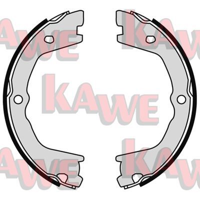 KAWE Комплект тормозных колодок, стояночная тормозная с 09080