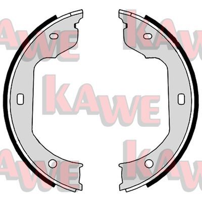 KAWE Комплект тормозных колодок, стояночная тормозная с 09110