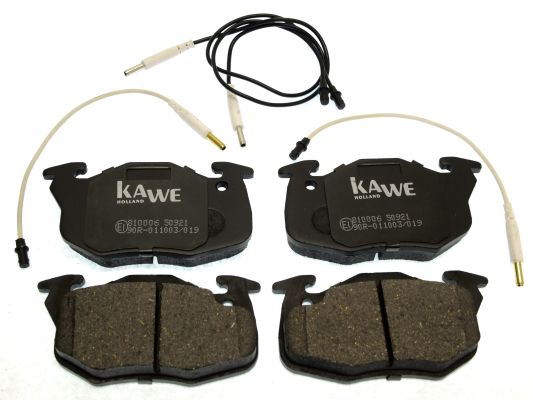 KAWE Комплект тормозных колодок, дисковый тормоз 810006