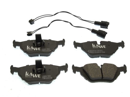 KAWE Комплект тормозных колодок, дисковый тормоз 810014