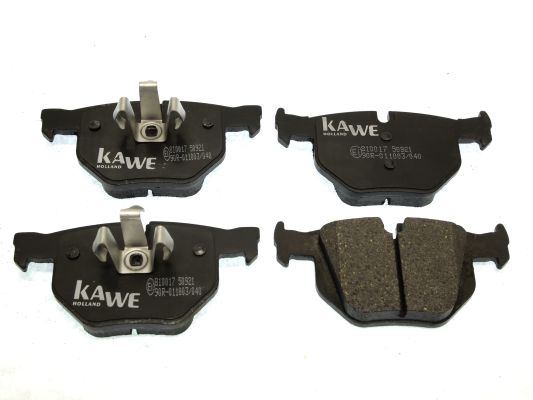 KAWE Комплект тормозных колодок, дисковый тормоз 810017