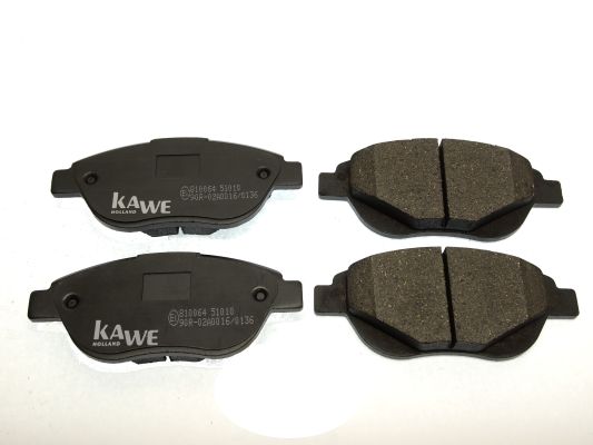 KAWE Комплект тормозных колодок, дисковый тормоз 810064