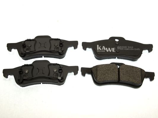 KAWE Комплект тормозных колодок, дисковый тормоз 810069