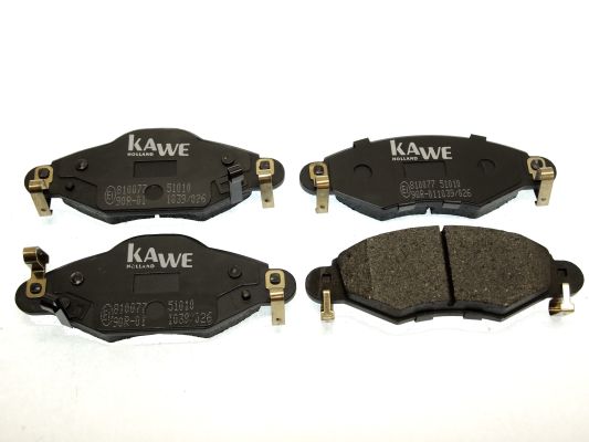 KAWE Комплект тормозных колодок, дисковый тормоз 810077