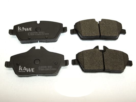 KAWE Комплект тормозных колодок, дисковый тормоз 810088