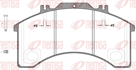 KAWE Piduriklotsi komplekt,ketaspidur JCA497.30