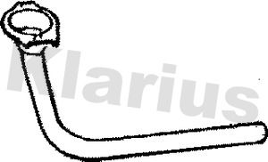 KLARIUS Труба выхлопного газа 110205