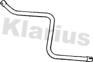 KLARIUS Труба выхлопного газа 130115