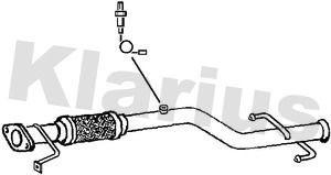 KLARIUS Труба выхлопного газа 130438