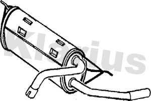 KLARIUS Глушитель выхлопных газов конечный 210502