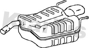 KLARIUS Глушитель выхлопных газов конечный 220793
