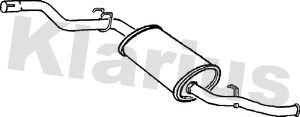 KLARIUS Глушитель выхлопных газов конечный 240470