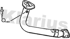 KLARIUS Труба выхлопного газа 301186