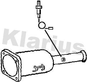 KLARIUS Сажевый / частичный фильтр, система выхлопа ОГ 390122