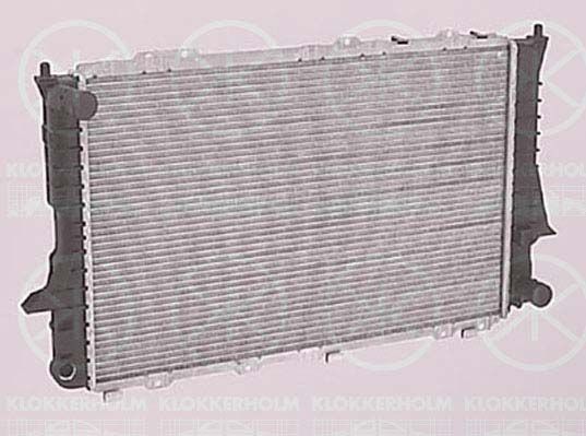 KLOKKERHOLM Радиатор, охлаждение двигателя 0012302083