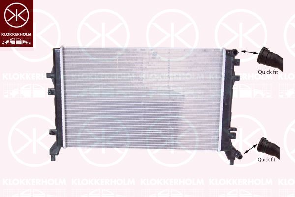 KLOKKERHOLM Radiaator,mootorijahutus 0026302295