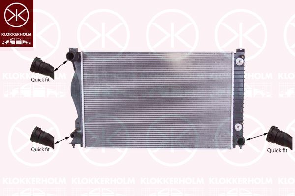 KLOKKERHOLM Radiaator,mootorijahutus 0031302230