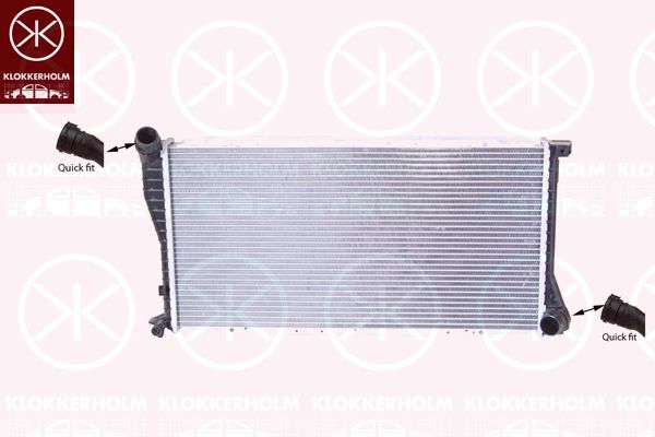 KLOKKERHOLM Radiaator,mootorijahutus 0065302234