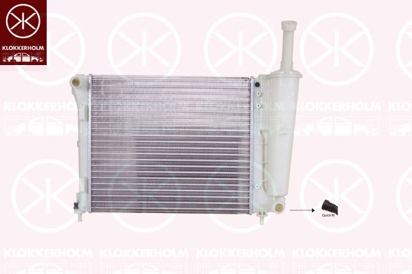 KLOKKERHOLM Радиатор, охлаждение двигателя 2013302345