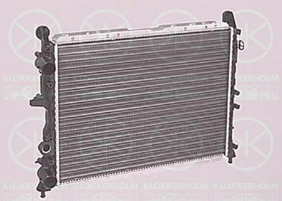 KLOKKERHOLM Radiaator,mootorijahutus 2025302109