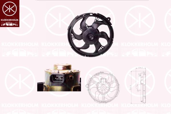 KLOKKERHOLM Ventilaator,mootorijahutus 20272601