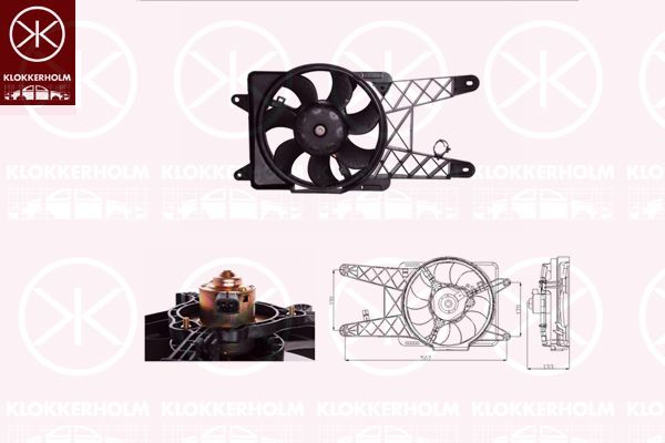 KLOKKERHOLM Ventilaator,mootorijahutus 20312601