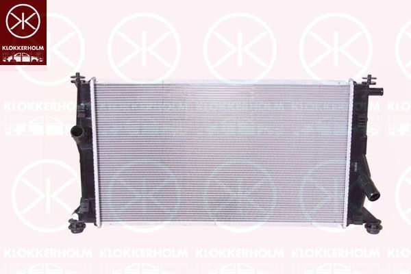 KLOKKERHOLM Radiaator,mootorijahutus 3408302183