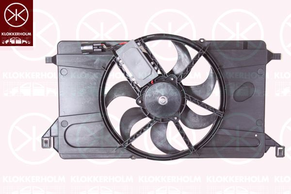 KLOKKERHOLM Вентилятор, охлаждение двигателя 34762602