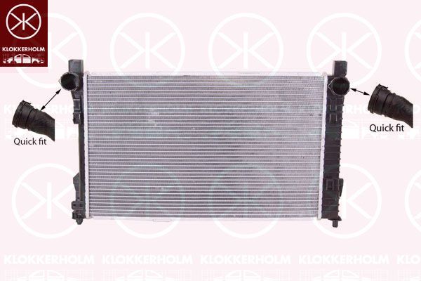 KLOKKERHOLM Radiaator,mootorijahutus 3515302338