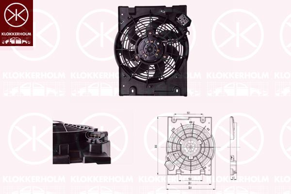 KLOKKERHOLM Ventilaator,mootorijahutus 50512602