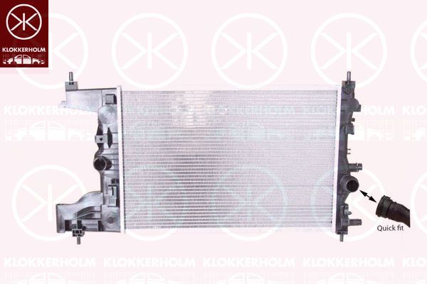 KLOKKERHOLM Radiaator,mootorijahutus 5053302485