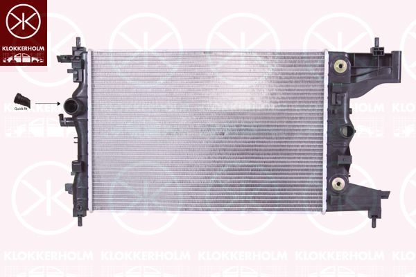 KLOKKERHOLM Радиатор, охлаждение двигателя 5053302486