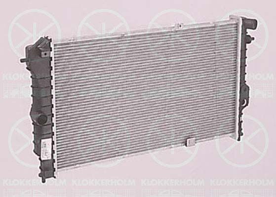 KLOKKERHOLM Радиатор, охлаждение двигателя 5076302190
