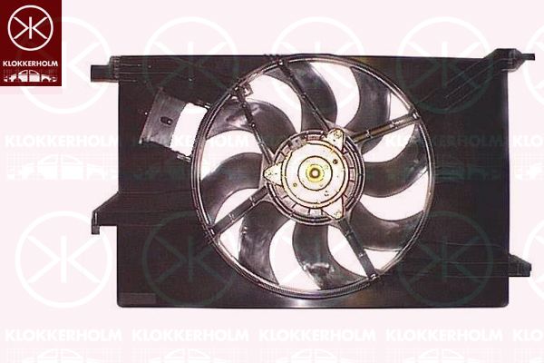 KLOKKERHOLM Вентилятор, охлаждение двигателя 50782601