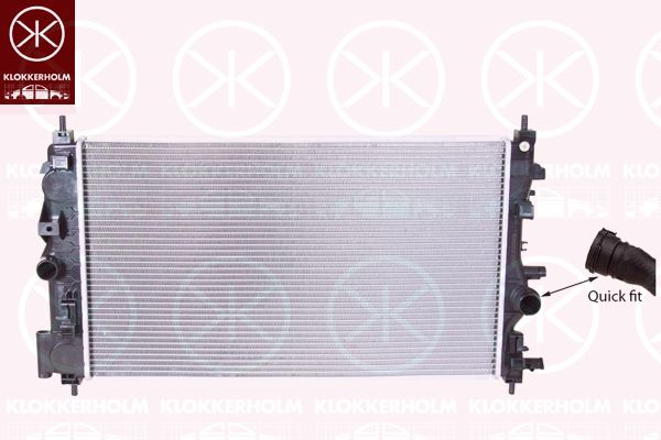 KLOKKERHOLM Radiaator,mootorijahutus 5079302591