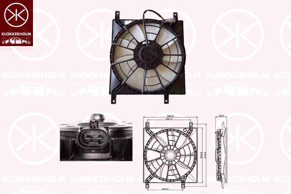 KLOKKERHOLM Ventilaator,mootorijahutus 68352601