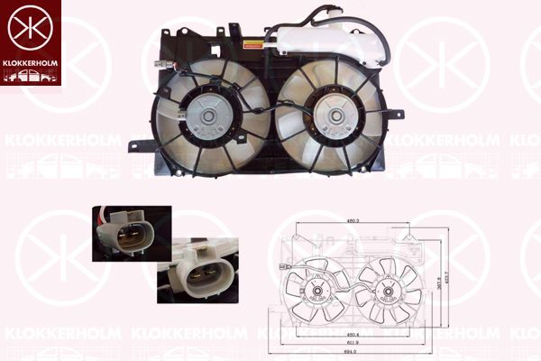 KLOKKERHOLM Ventilaator,mootorijahutus 81692605