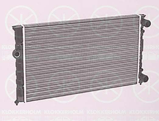 KLOKKERHOLM Радиатор, охлаждение двигателя 9522302099