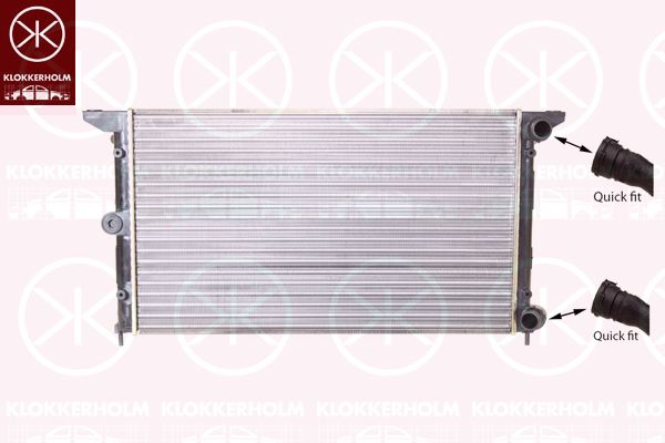 KLOKKERHOLM Радиатор, охлаждение двигателя 9590302188