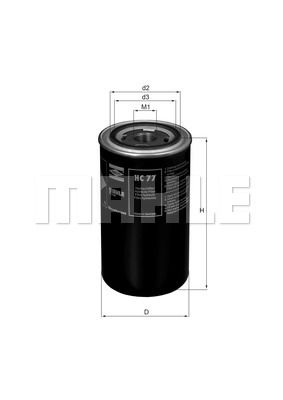 KNECHT Hüdraulikafilter,automaatkäigukast HC 77