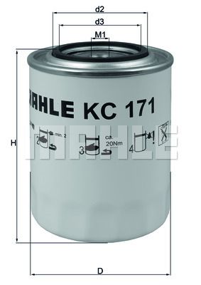 KNECHT Топливный фильтр KC 171