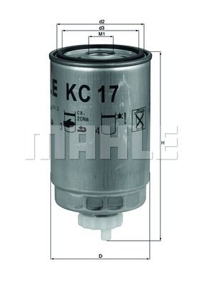 KNECHT Kütusefilter KC 17D