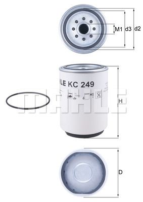 KNECHT Kütusefilter KC 249D