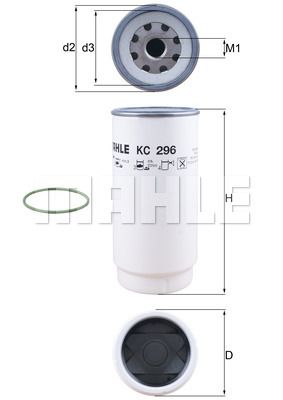 KNECHT Топливный фильтр KC 296D