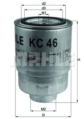 KNECHT Kütusefilter KC 46