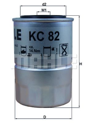 KNECHT Kütusefilter KC 82D