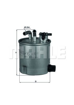 KNECHT Топливный фильтр KL 440/6